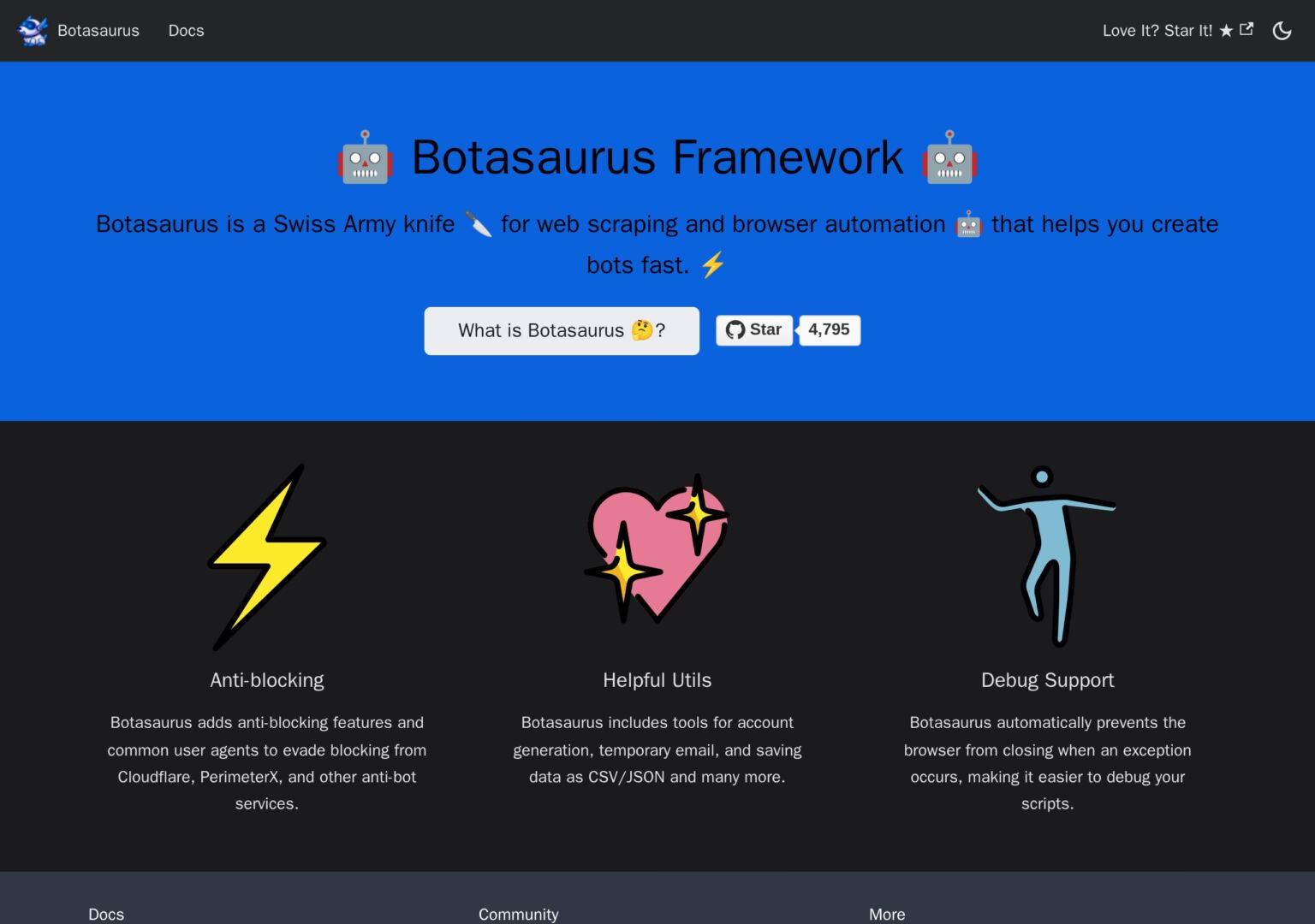 Botasaurus web scraping framework