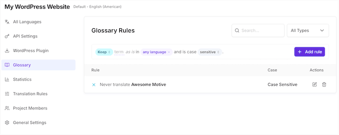 Building a glossary of terms to control translations across your WordPress site using Universally