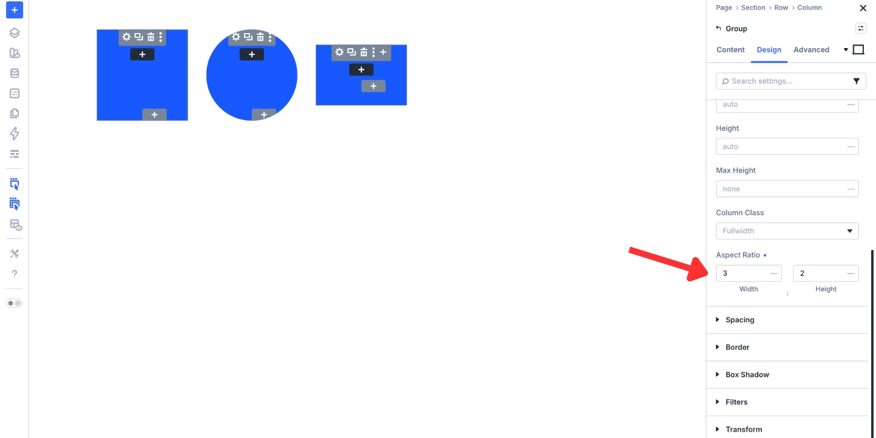 Creating a rectangle with a wider aspect ratio in Divi 5