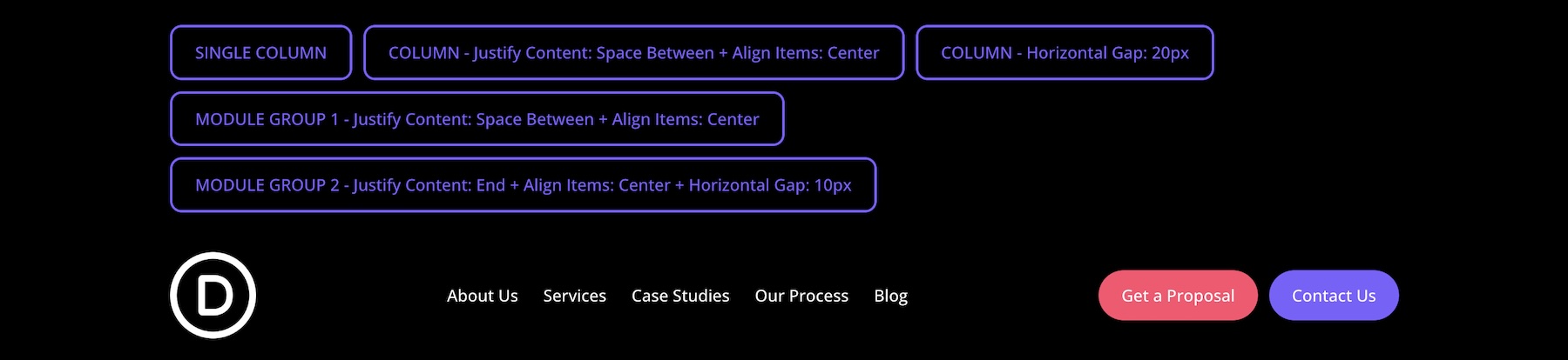 Flexbox alignment - navigation