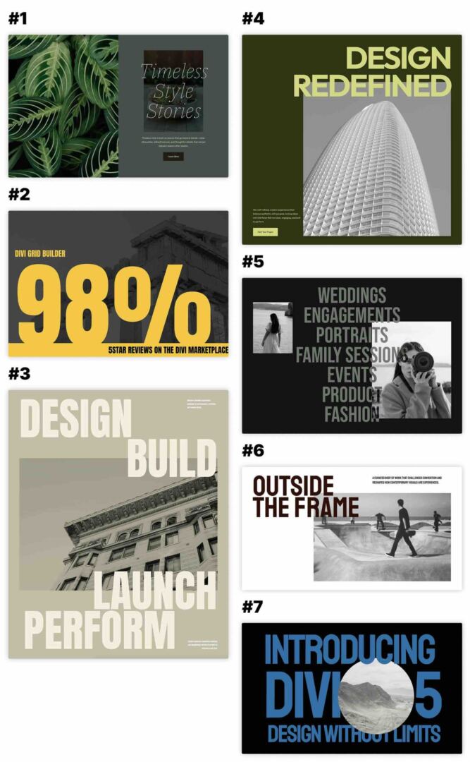Text Overlapping Image Designs For Divi 5