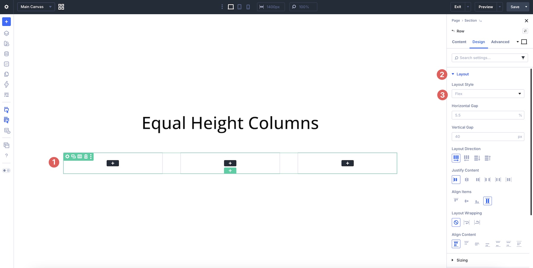 flex layout style