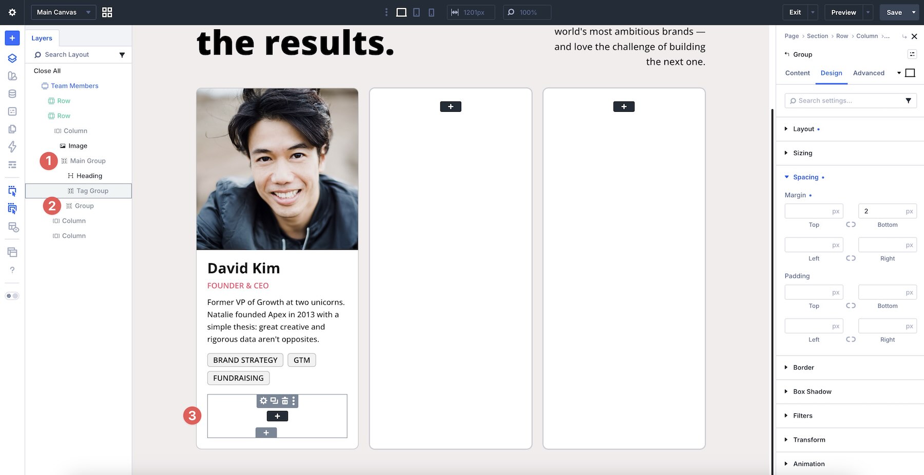 nested module groups