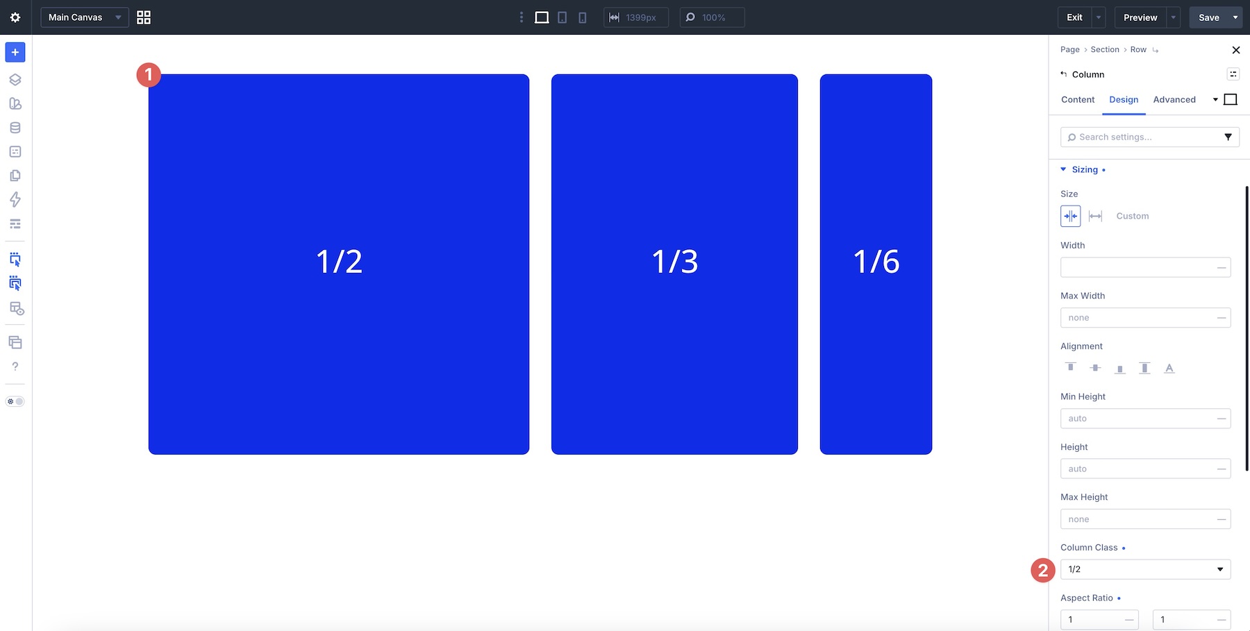 Divi 5 Column Class