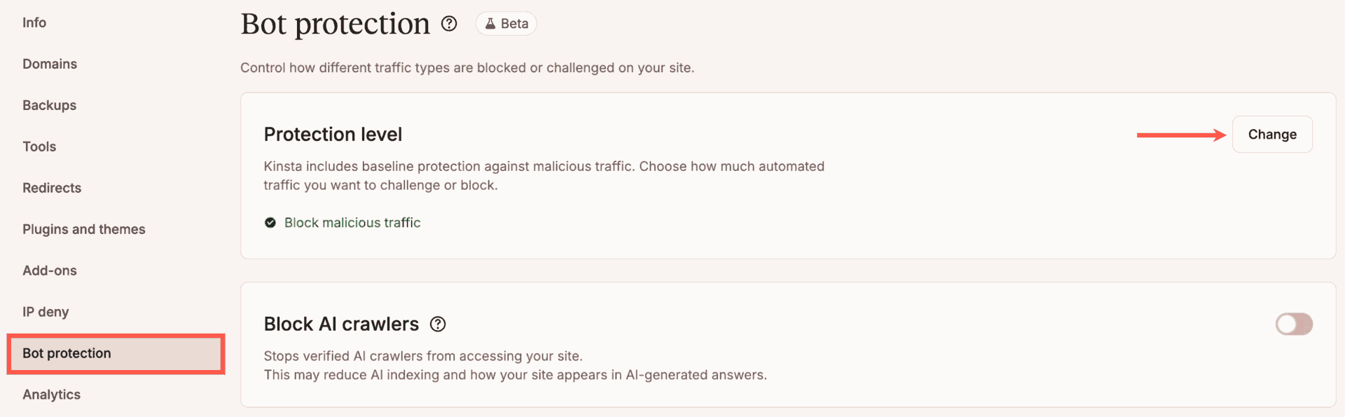 Block AI crawlers